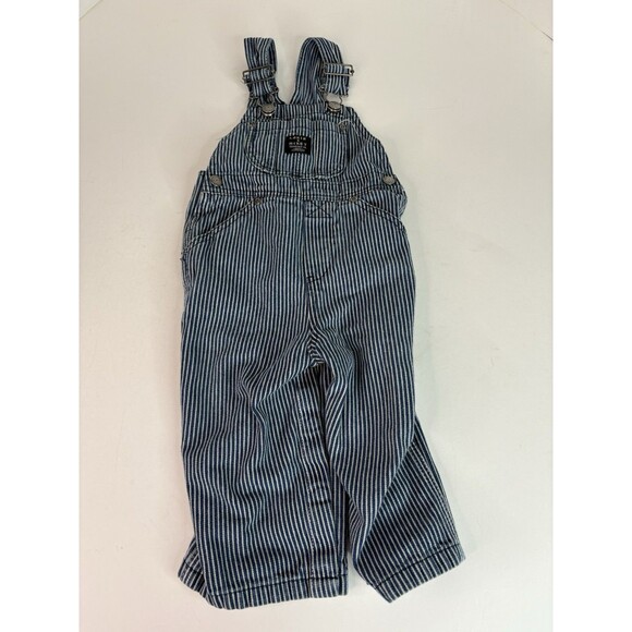 Lakin Mckey Overalls 24M Striped, Blue/White, Farmer, Sanforized Style - Picture 1 of 8